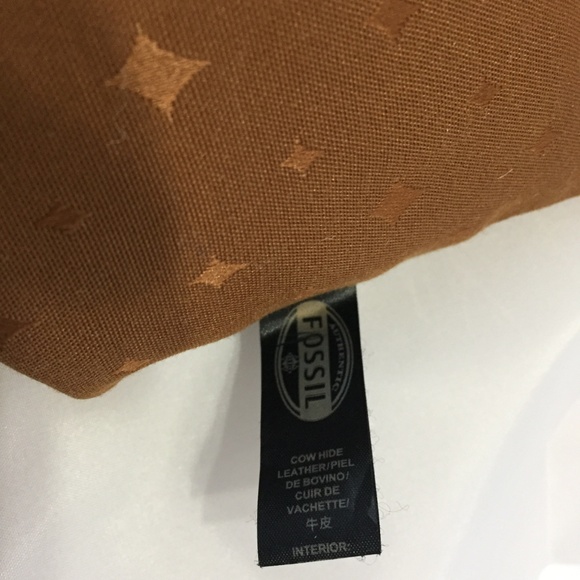 large pink leather Fossil Explorer tote - Picture 7 of 8